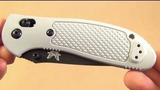 S30V Gray Griptilian Benchmade Folding Knife 551BK [upl. by Atteuqcaj292]