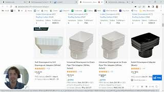 ASIN Review 3x4 Downspout to 2x3 Downspout Adapter White  B08VY8TQRX  Amazon FBA [upl. by Melvyn]