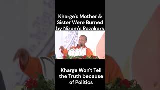 Kharges Mother amp Sister Were Burned by Nizams Razakars  Yogi Adityanath [upl. by Kirstyn878]