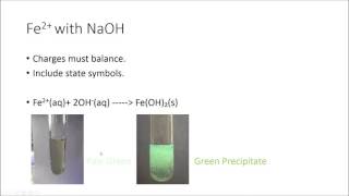 Colours Ligand Substitution and Precipitation Reactions Transition Metals [upl. by Aguste]