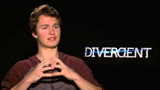 Divergent  Ansel Elgort Interview [upl. by Kenwood]