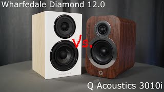 Wharfedale Diamond 12 vs Q Acoustics 3010i [upl. by Kcirb]