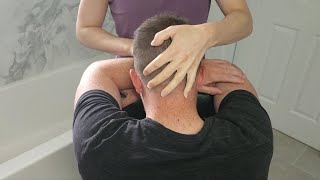 Satisfying Relaxing Head Scratching Massage ASMR sleep calming sounds tingling sleepaid relax [upl. by Elmore]