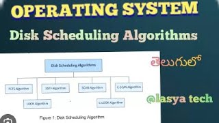 Disk scheduling algorithms fcfs sstf scan cscan look clook in os in telugulasya tech [upl. by Chemaram]