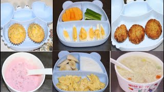 Baby Foods 7 Easy and Healthy Baby Foods Baby Finger Foods Recipes [upl. by Pentheam]