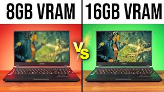 Is 8GB VRAM Enough for a Gaming Laptop 8GB vs 16GB [upl. by Ika]