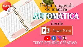 🔥🔥🔥Haz tu propia agenda en Power Point🔥🔥🔥 [upl. by Curzon169]