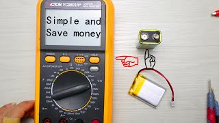 How to replace the 9V laminated battery of a multimeter with a lithium battery [upl. by Jardena]