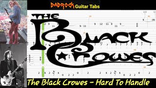 Hard To Handle  The Black Crowes  Guitar  Bass TABS Lesson [upl. by Neetsirhc40]