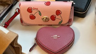 Coach Unboxing  Coach Valentine’s Collection  SLG’s  Heart Coin Case  Sunglass Case [upl. by Moe]