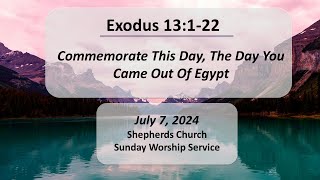 Exodus 13122  Commemorate This Day The Day You Came Out Of Egypt  Shepherds Church [upl. by Alledi963]