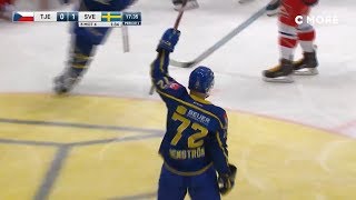 Emil Bemstrom Scores in his National Team Debut 2019 Beijer Hockey Games [upl. by Leveridge746]