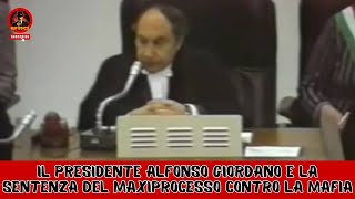 Il Presidente Alfonso Giordano e la sentenza del Maxiprocesso contro la Mafia [upl. by Tannie]