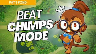 How to Beat CHIMPS Mode Hard on Pats Pond  BTD6 Strategy [upl. by Weksler651]