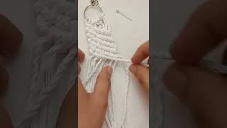 Diy Macrame keychainshorts macrame diy full video on my channel [upl. by Gosser246]