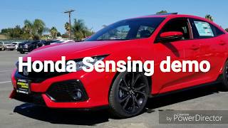 Honda Sensing package Demo [upl. by Iggie]