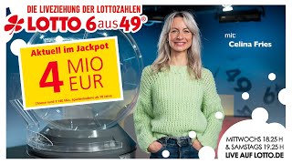 Ziehung der Lottozahlen vom 28092024 [upl. by Eissirc]