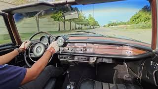 Oktmotorfest 2023  1968 Mercedes Benz 280SE Cabriolet  Driving [upl. by Hillard]