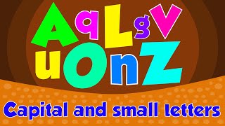 Capital And Small Letters  Letters For Kids  Learn A To Z Letters  Educational Video For Kids [upl. by Azitram]