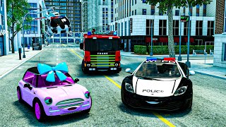 Meet New Police Cars Sergeant Lucas  Wheel City Heroes WCHFire truck helicopter and police car [upl. by Peyter103]