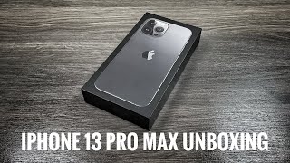 iPhone 13 Pro Max Graphite  Unboxing amp Setup [upl. by Mohandas]