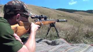 Home built Mauser rifle stock in action [upl. by Karwan5]