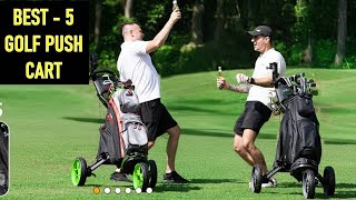 Top 5 Best Golf Push Cart in 2025 [upl. by Annitsirhc]