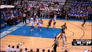 Tony Parker Crossover Tear Drop v OKC Game 4 2012 West Final [upl. by Enelyad]