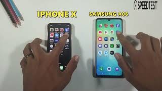 Iphone X  Vs  Samsung Galaxy A06  Speed Test  Comparison  2024 [upl. by Cosma]