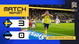 Sweden 30 Estonia  202425 UEFA Nations League Group Stage  Gyökeres amp Isak Shine [upl. by Nylaj975]