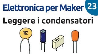 Leggere il valore dei condensatori  Elettronica per Maker  Video n23 [upl. by Yrrak]