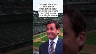 Chicago White Sox break record for most losses in a single season mlb chicagowhitesox [upl. by Norean985]