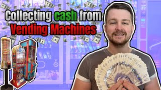 Collecting Money From My 4 UK Vending Machines 2024 [upl. by Nospmoht331]