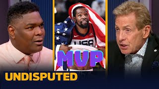 UNDISPUTED  Keyshawn quotagreesquot Skip Kevin Durant will overtake LeBron to win award for Olympic MVP [upl. by Oleusnoc]