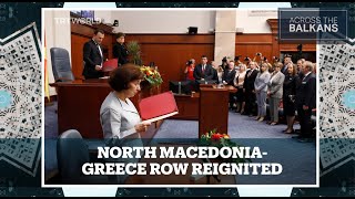 Greece EU criticise North Macedonia president over name issue [upl. by Eedeed]