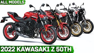 New 2022 Kawasaki Z 50th Anniversary  All Models Z650 Z650RS Z900 Z900RS [upl. by Alleras525]