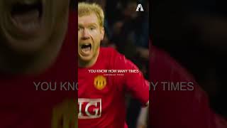 Patrice Evra About Paul Scholes And His Tackling [upl. by Slaughter]