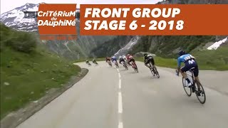 Front group  Stage 6 Frontenex  La Rosière Espace San Bernardo  Critérium du Dauphiné 2018 [upl. by Hurst555]