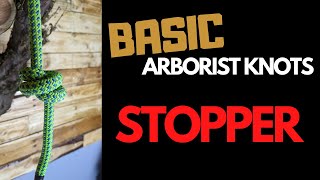 THE STOPPER KNOT Basic Arborist Knots [upl. by Oregolac354]