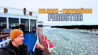 Finnlines Finnstar Abenteuerliche Fährfahrt durch Eisschollen von Helsinki nach Travemünde ❄️️🇫🇮🇩🇪 [upl. by Araj]