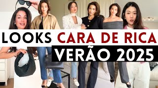 🔴LOOKS DE RICA PARA O VERÃO 2025  MODA PRIMAVERA VERÃO 2025 [upl. by Aerehs]