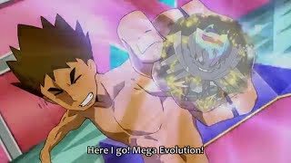 BROCK amp MEGA STEELIX Vs TURTUNATOR KAWE AMV POKEMON [upl. by Adok]