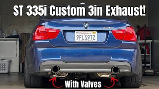 SINGLE TURBO N54 GETS CUSTOM 3 INCH EXHAUST STRAIGHT PIPE [upl. by Cedar]