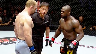 Brock Larson USA vs Melvin Manhoef Netherlands  MMA fight HD [upl. by Lareneg97]