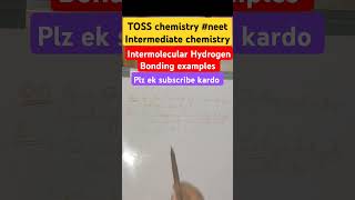 Intramolecular Hydrogen Bonding Example TOSS Intermediate Chemistry chemistry toss trending yt [upl. by Clemen]