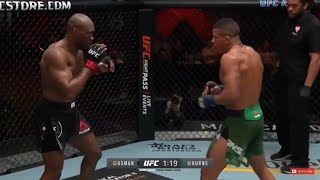 Kamaru Usman vs Gilbert burns  UFC 258 full fight highlights HD [upl. by Ermine]