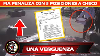 ¡UNA VERGÜENZA LA FIA TOMA LA DECISIÓN DE SANCIONAR A CHECO PÉREZ CON 3 POSICIONES EN GP AUSTRALIA [upl. by Jabon200]