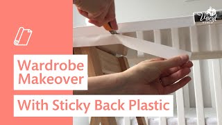 Easy DIY Wardrobe Makeover with Sticky Back Plastic [upl. by Kesley]