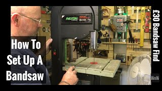 How To Set Up A Bandsaw  Rexon BS10SA Bandsaw [upl. by Neirbo25]