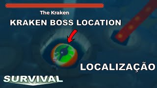 Roblox The Survival Game  BOSS KRAKEN  Localização [upl. by Telrats]